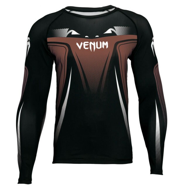 Rashguard Venum Manga Longa No Gi 3.0 Marrom Clube da Luta Shop