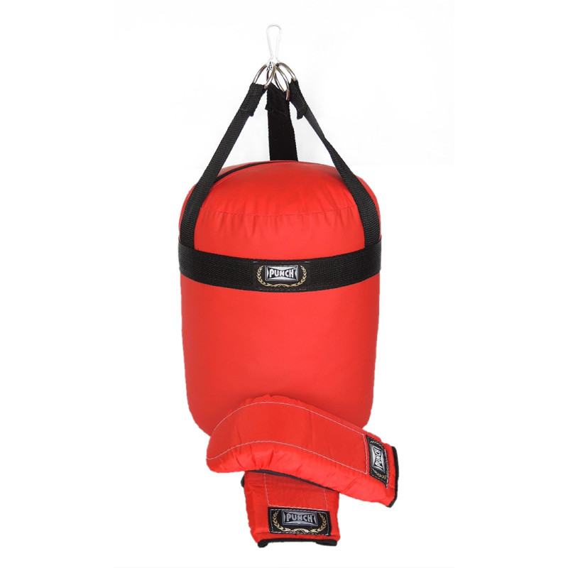 Kit De Boxe Infantil Com Saco De Pancada E Luva