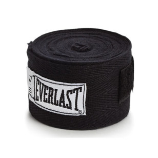 Bandagem Preta Everlast Boxe Muay Thai