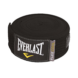 Par de Bandagem Elástica Everlast Flexcool 5,4 Metros Preta