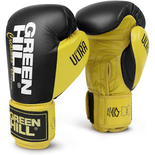 Luva de Boxe e Muay Thai Couro Legítimo Green Hill Ultra