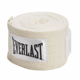 Par de Bandagem Everlast 2,74m Creme