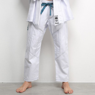 Calça KVRA Jiu-jitsu Infantil Branca