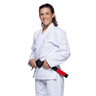 kimono jiujitsu feminino Atama collab infinity branco