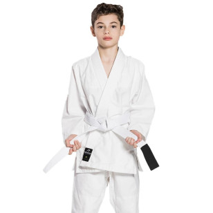 Kimono de Jiu-jitsu Trançado Infantil Branco Pretorian