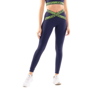 Calça Legging Kvra Cross Face Azul