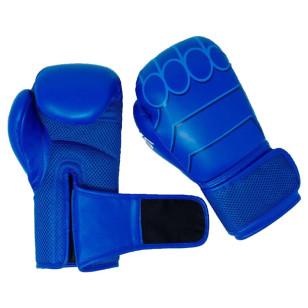 Luva de Muay Thai e Boxe Infantil MKS Azul 08oz