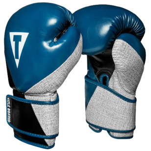 Luva de Boxe e Muay Thai Title Boxing Prime Azul e Branca