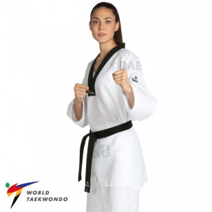 Dobok Daedo Hi-Tech Gola Preta Aprovado WT