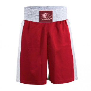 Short de Boxe Uppercut Branco e Vermelho