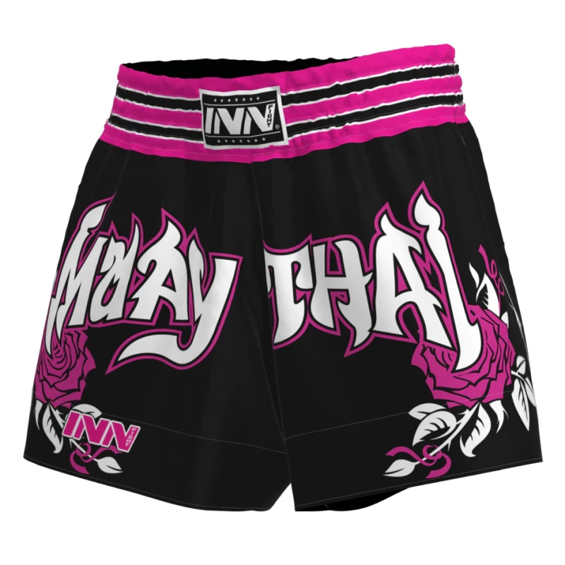 Short Muay Thai Feminino Rosa Clube da Luta Shop