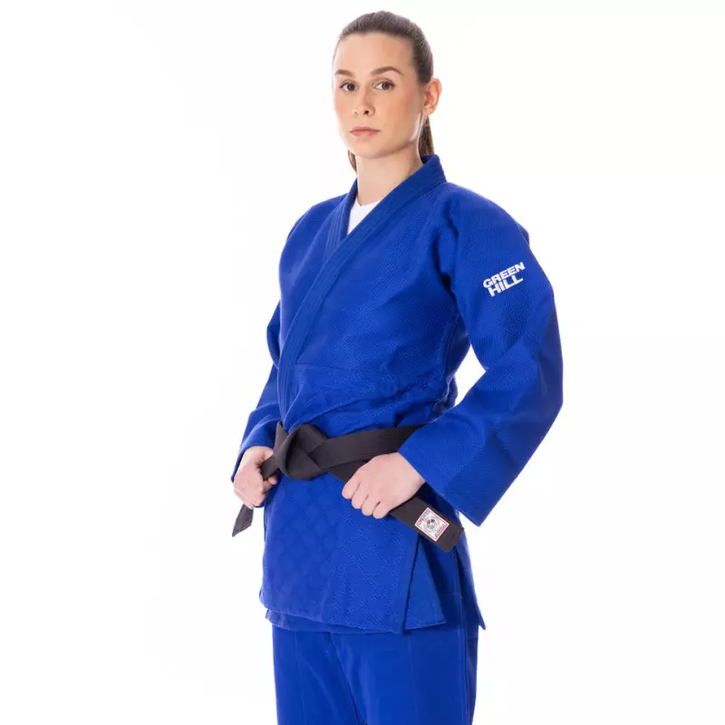 Kimono de Judô Profissional Green Hill Aprovado FIJ Azul | Clube