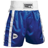 Pantaloncini Da Boxe Green Hill Elite - In Raso Di Poliestere, Per Allenamento E Competizione, Rosso O Blu - Foto 7