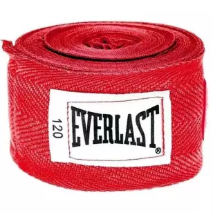 Par de Bandagem Everlast 3 Metros Vermelha