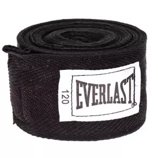 Bandagem Preta Everlast Boxe Muay Thai