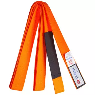 Faixa Jiu-jitsu Torah Plus Laranja Ponta Preta