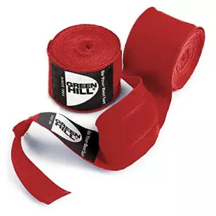 bandagem atadura boxe vermelha