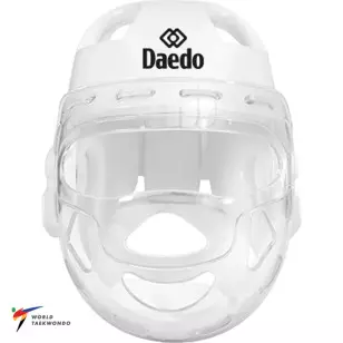protetor cabeca capacete taekwondo daedo fit branco