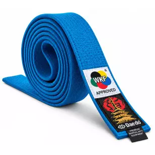Faixa Karatê Daedo Aprovada WKF Azul