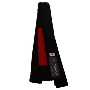faixa jiujitsu preta ponta vermelha