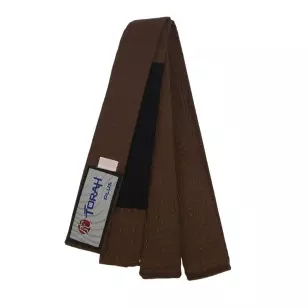 Faixa Jiu-jitsu Torah Plus Marrom Ponta Preta 