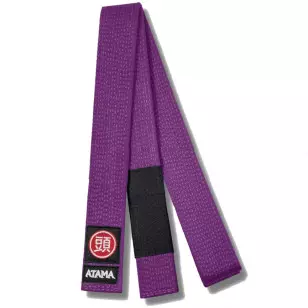 Faixa Atama Premium Jiu-Jitsu Bordada Roxa