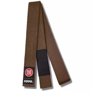 Faixa Atama Premium Jiu-Jitsu Bordada Marrom