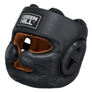 capacete couro legítimo Green hill lux