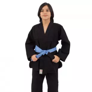 Kimono judo infantil preto torah