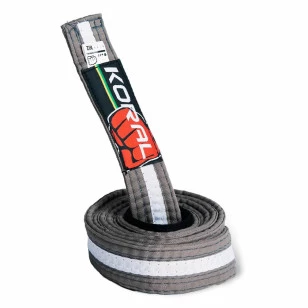 Faixa Cinza com Listra Branca de Jiu-Jitsu Infantil