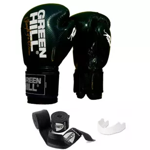 kit boxe e muay thai Green Hill Jaguar Preto