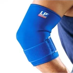 Protetor e Suporte de Cotovelo Ajustável Azul LP Support