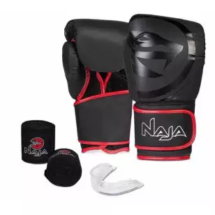 Kit de Boxe e Muay Thai Naja Black Line