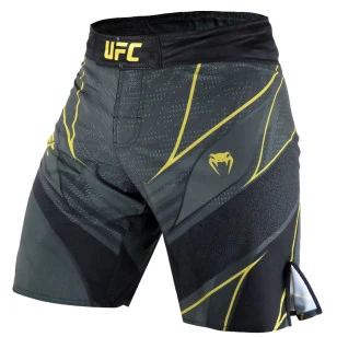 Bermuda Fightshort Long Fit UFC Venum Oficial Fight Night Cinza