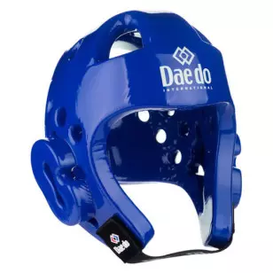protetor cabeca capacete taekwondo daedo fit azul