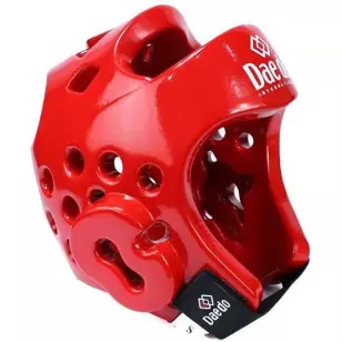 Protetor de Cabeça Capacete Taekwondo Daedo Fit Vermelho