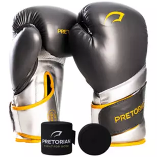 Kit de Boxe e Muay Thai Pretorian Elite Cinza