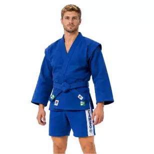 Kimono de Sambo Azul Green Hill Aprovado FIAS