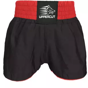 Short Muay Thai Kickboxing preto Uppercut