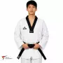 Dobok Daedo canelado gola preta aprovado wt