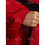 Dobok Daedo Competition Gola Preta Aprovado WT vermelho