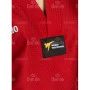 Dobok Daedo Competition Gola Preta Aprovado WT vermelho