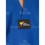 Dobok Daedo Competition Gola Preta Aprovado WT azul