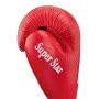 luva aprovada aiba boxe vermelha
