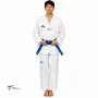 Dobok Daedo canelado gola branca aprovado