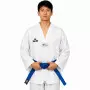 Dobok Daedo canelado gola branca aprovado