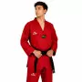 Dobok Daedo Competition Gola Preta Aprovado WT vermelho