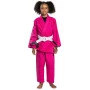 Kimono jiujitsu infantil rosa pretorian feminino