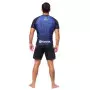 Rashguard Manga Curta Lycra Azul