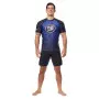 Rashguard Manga Curta Lycra Azul